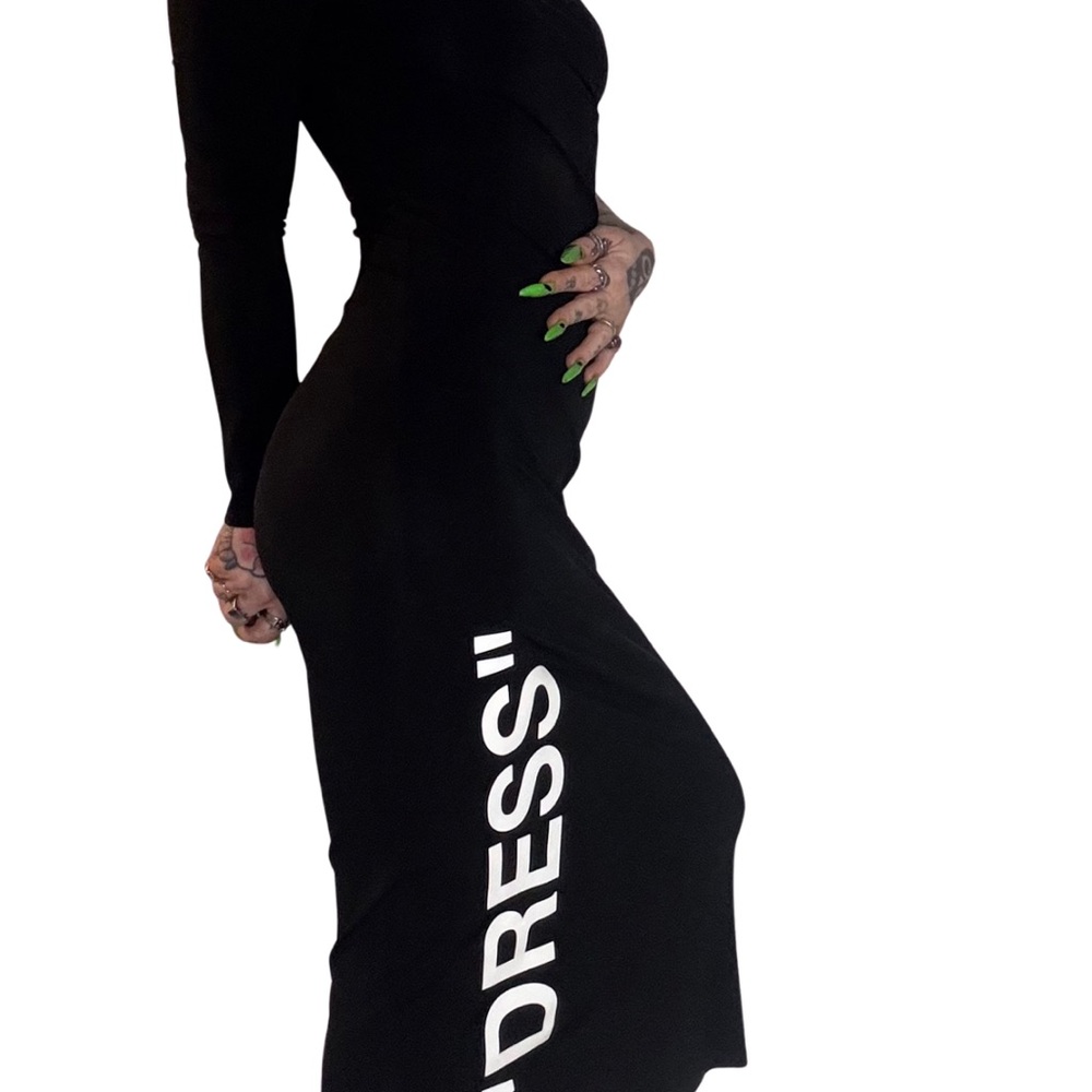 OFF-WHITE/VIRGIL ABLOH 2013 BLACK, ONE SHOULDER “DRESS”